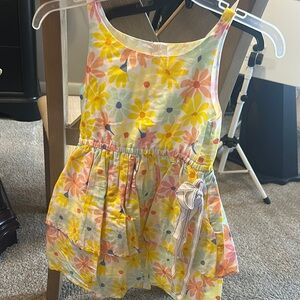 Cat & Jack Floral Kids Dress - Yellow, Pink, Blue